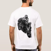 1wheelfelons手描きの造りあなた自身の句 tシャツ (裏面)