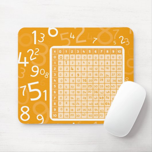 1x1オレンジ マウスパッド (マウス)