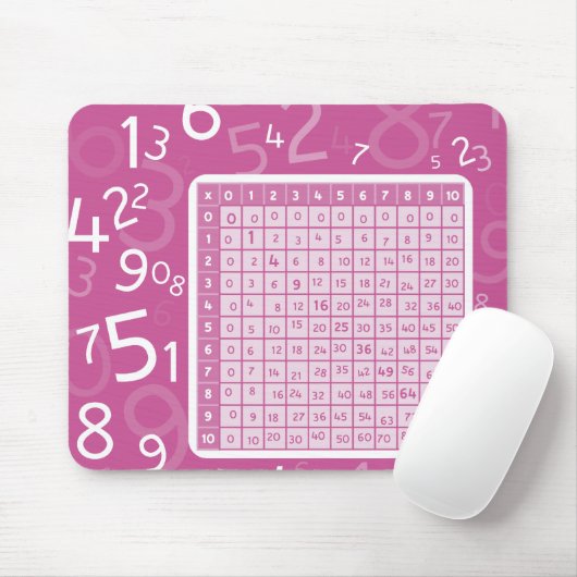 1x1ピンク マウスパッド (マウス)