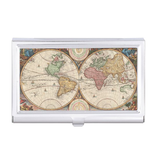 2つの半球の旧式な世界地図 名刺入れ Zazzle Co Jp 2つの半球の旧式な世界地図 名刺入れ Zazzle Co Jp