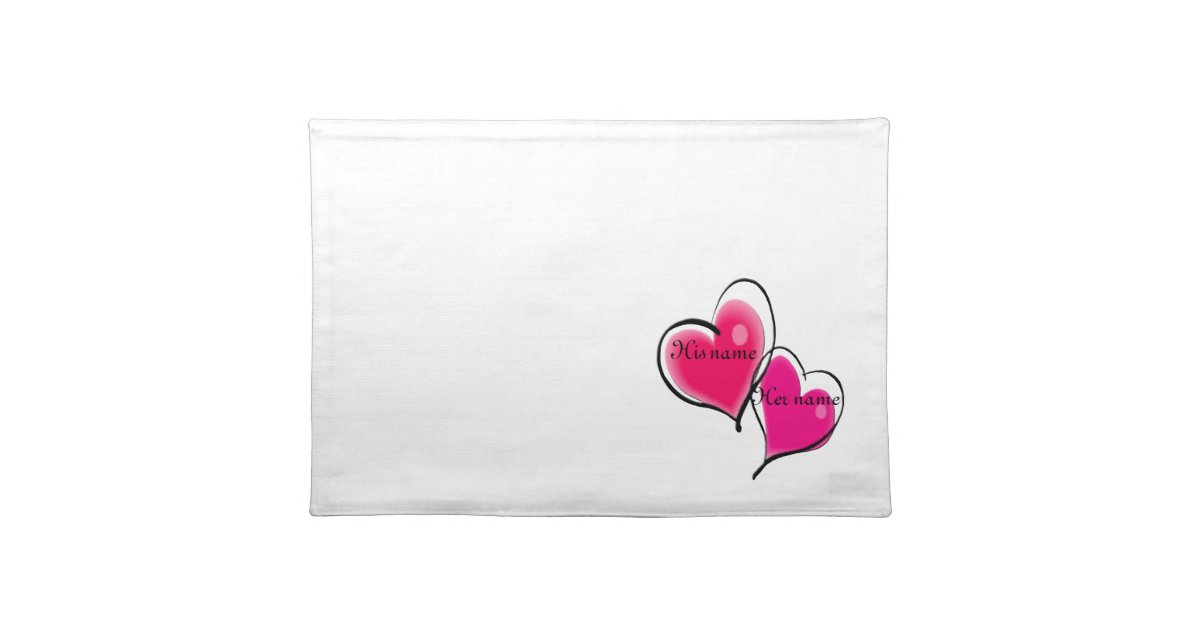 2ハートの場所マットのテンプレート ランチョンマット Zazzle Co Jp 2ハートの場所マットのテンプレート ランチョンマット Zazzle Co Jp
