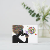 #2あなたの名刺 – フローラ蝶プロフィール 名刺 (スタンド正面)