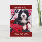 「2あなたの最高の誕生日に私の友人に願う」 カード (正面)