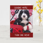 「2あなたの最高の誕生日に私の友人に願う」 カード (黄色い花)