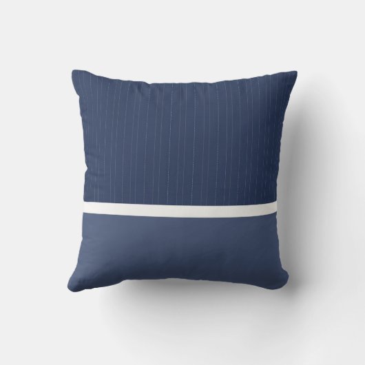 2ある調子を与えられた青い縦縞のいかり クッション (裏面)