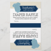 2おむつラッフル用に半分にカット – 赤ちゃんシャワー少年 (正面)