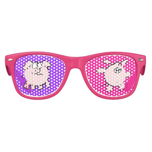 2おもしろいと5マンガ豚の年誕生日EyeW キッズサングラス (正面)