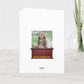 2おもしろい/3月のBD用ベア誕生日カード カード (裏面)