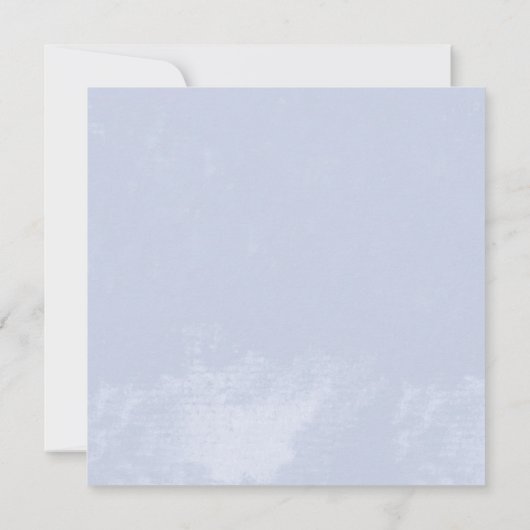 2お洒落ハートブルーブライダルシャワー 招待状 (裏面)