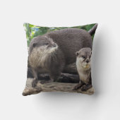 2かわいいカワウソ|のカワウソ クッション (裏面)