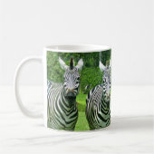 2かわいいシマウマ コーヒーマグカップ (左)