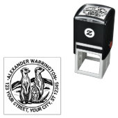 2かわいいメルカツ立#1名差出人住所 セルフインキングスタンプ (インサイチュ)