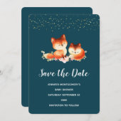 2かわいい赤いキツネ セーブザデート (正面/裏面)