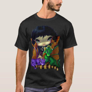 2かわいいDragonlingsのワイシャツのドラゴンの妖精のファンタジー Tシャツ