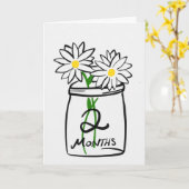 2か月 カード (黄色い花)