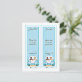 2たった今結婚しましたクラシックカー日付ブックマークを保存 ポストカード (スタンド正面)