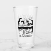 2つのおもしろいの結婚マンガと結婚マンガ タンブラーグラス (裏面)