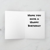 2つのおもしろい犬のバースデー・カード カード (内部)