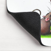 2つのかわいく小さいネズミおよびToadstool: アートワーク マウスパッド (コーナー)