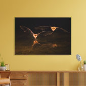 2つのこうもり飛んでいる、アリゾナ キャンバスプリント (インサイチュ (リビング))