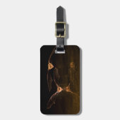 2つのこうもり飛んでいる、アリゾナ ラゲッジタグ (正面縦)