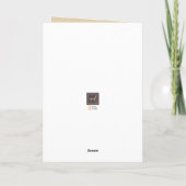 2つのさくらんぼオンレッドバレンタインカード カード (裏面)