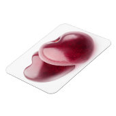 2つのさくらんぼハート マグネット (左側)