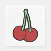 2つのさくらんぼ スタンダードランチョンナプキン (正面)