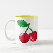 2つのさくらんぼ ツートーンマグカップ (左)