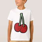 2つのさくらんぼ Tシャツ (正面)
