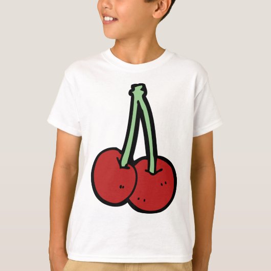 2つのさくらんぼ Tシャツ (正面)