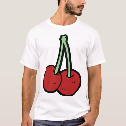 2つのさくらんぼ Tシャツ (正面)