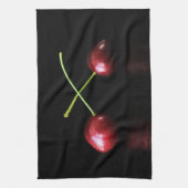 2つのさくらんぼktcnm キッチンタオル (縦)