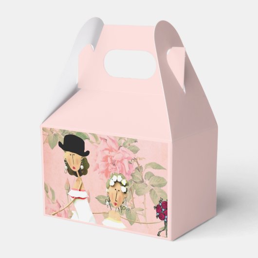 2つのつばきギフトボックス フェイバーボックス (正面サイド)