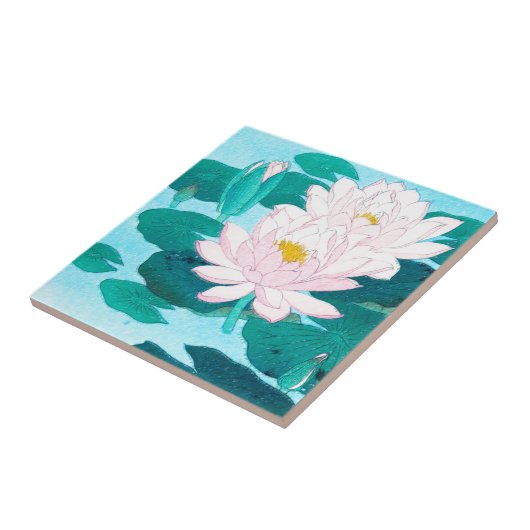 2つのはすの花 タイル (側面)