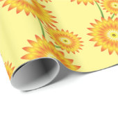 2つのひまわりパターンThunder_Cove ラッピングペーパー (ロールコーナー)
