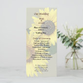 2つのひまわり同じ違う結婚式 プログラム (スタンド正面)