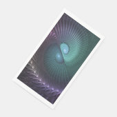 2つのらせん状カラフルモダン抽象芸術フラクタル (コーナー)