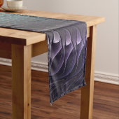 2つのらせん状カラフルモダン抽象芸術フラクタル ショートテーブルランナー (インサイチュ)