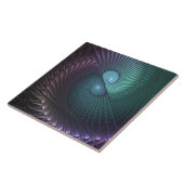 2つのらせん状カラフルモダン抽象芸術フラクタル タイル (側面)