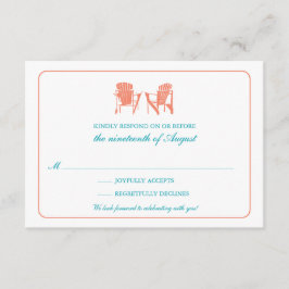 2つのアディロンダックチェアの出欠確認 出欠カード