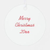 2つのアニメ小妖精や小人 | かわいいクリスマス メタルオーナメント (裏面)