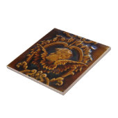 2つのアンティークビクトリアンの1つの天使タイルの長所 タイル (側面)