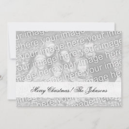 2つのイメージの味方された写真のクリスマスカードを倍増して下さい シーズンカード