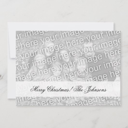 2つのイメージの味方された写真のクリスマスカードを倍増して下さい シーズンカード (正面)