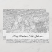 2つのイメージの味方された写真のクリスマスカードを倍増して下さい シーズンカード (正面/裏面)