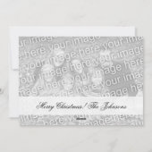 2つのイメージの味方された写真のクリスマスカードを倍増して下さい シーズンカード (裏面)