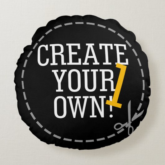 2つのイメージは2つのステップで容易にあなた専有物を作成します ラウンドクッション (正面)