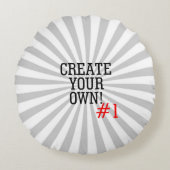 2つのイメージは2つのステップで容易にあなた専有物を作成します ラウンドクッション (正面)