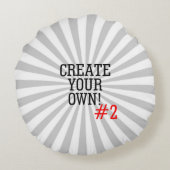 2つのイメージは2つのステップで容易にあなた専有物を作成します ラウンドクッション (裏面)